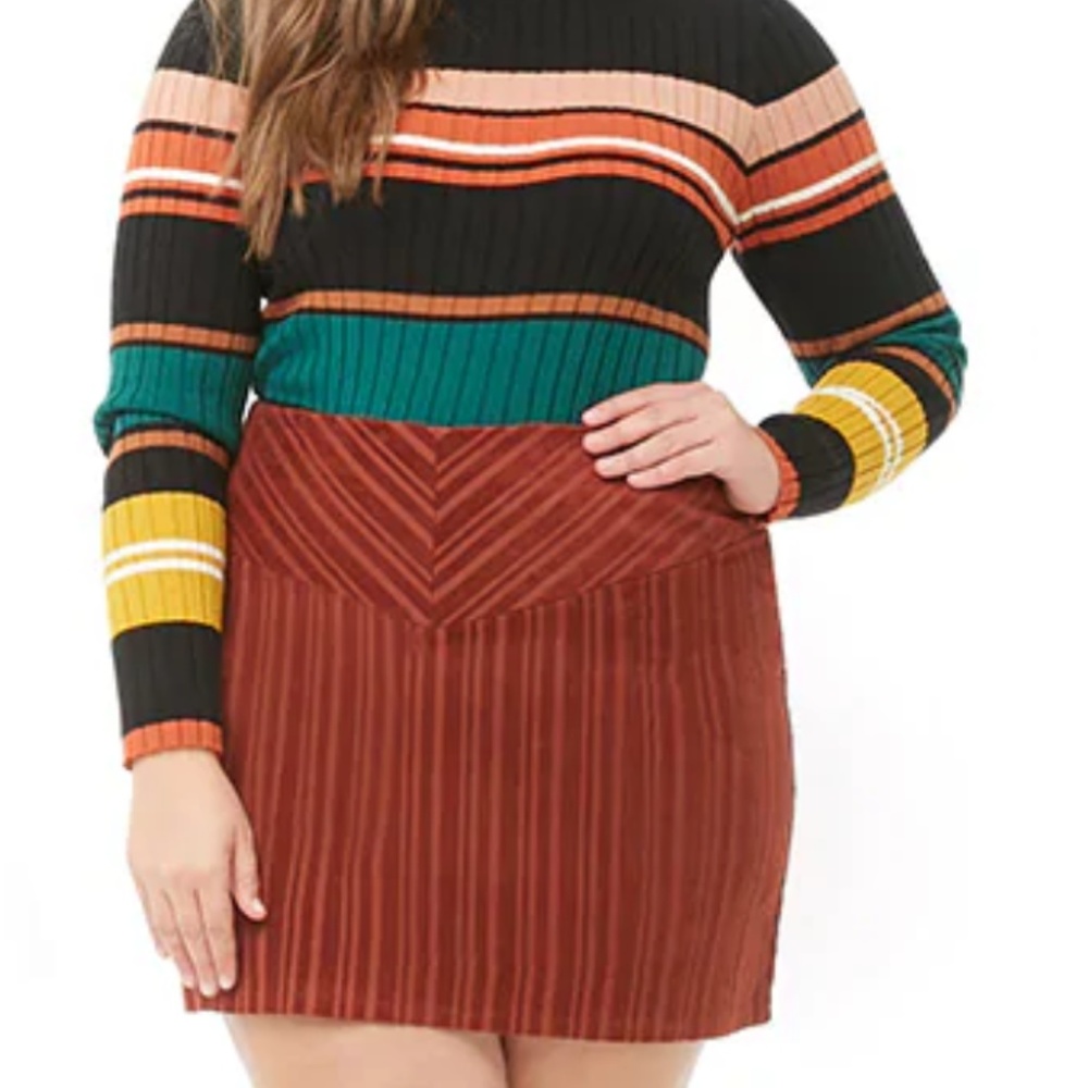 Forever 21 plus size (3X) brown skirt